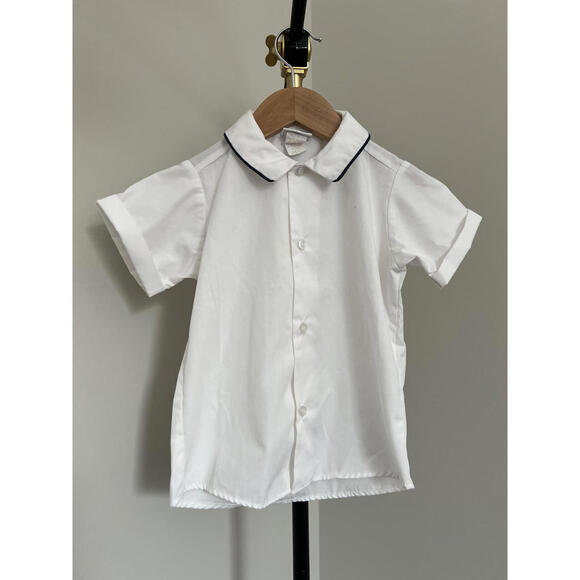 Unique Vintage Other - Vintage Imp Originals White Button Down Shirt | Navy Trim | Made in USA